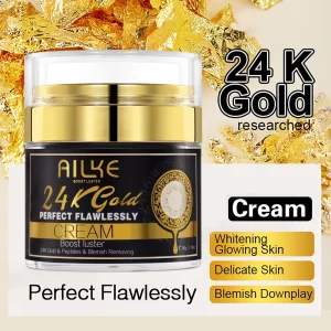 24k Gold Face Cream, Whitening, Reduce Spots Vitamin C