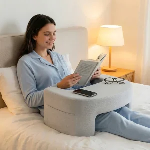 Reading Pillow Ergonomic Memory Foam with Removable Washable Cover Comfort