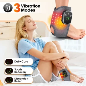 Wireless LED Ankle Massager Rechargeable Heated